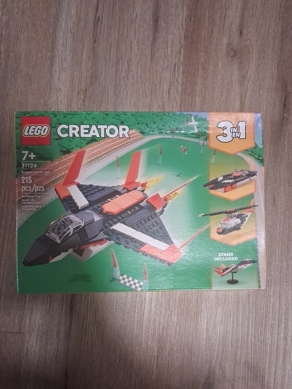 Lego 31126 3 In 1 Creator Supersonic Jet - Black, Red, White